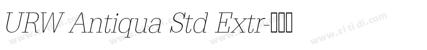 URW Antiqua Std Extr字体转换 URW Antiqua Std Extr字体转换
